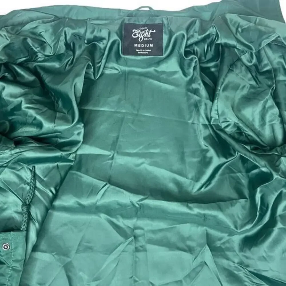 EIGHT EIGHT‎ Trippy Happy Times Green Lined Jacket Size Medium